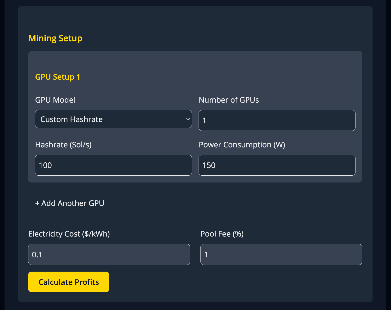 Multiple GPU Selection