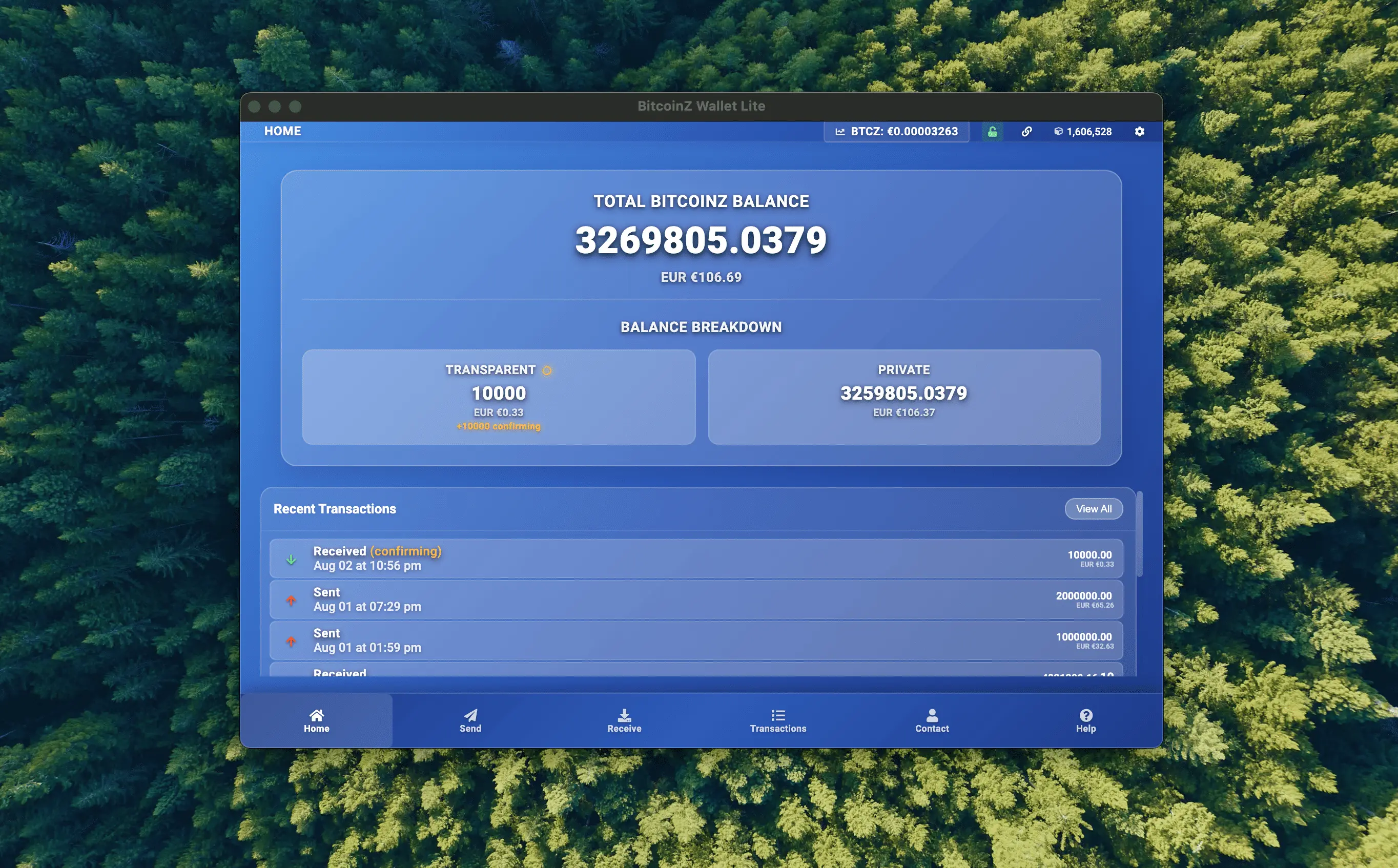 BitcoinZ Blue - Official Light Wallet